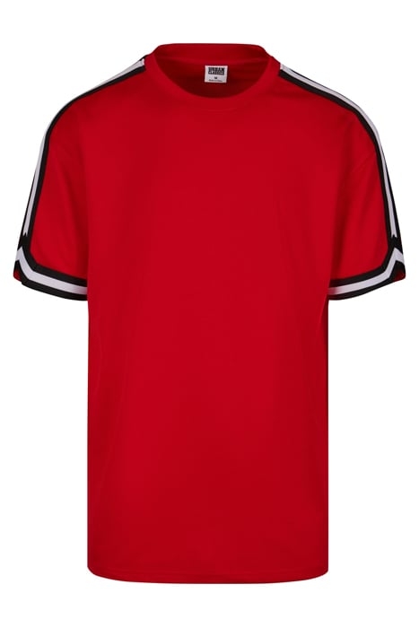 OVERSIZED STRIPES MESH TEE CITYRED 4