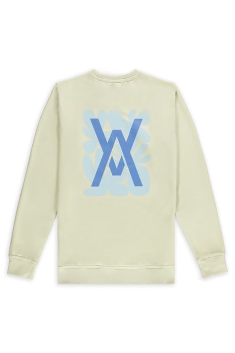 UNISEX ABSTRACT 1.0 SWEATER AQUA 2