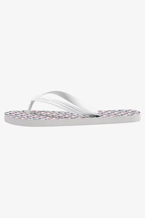 TROY LOGO SLIPPER WHITE 1
