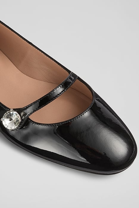 DEMI CRYSTAL BALLERINA SHOES BLACK 3