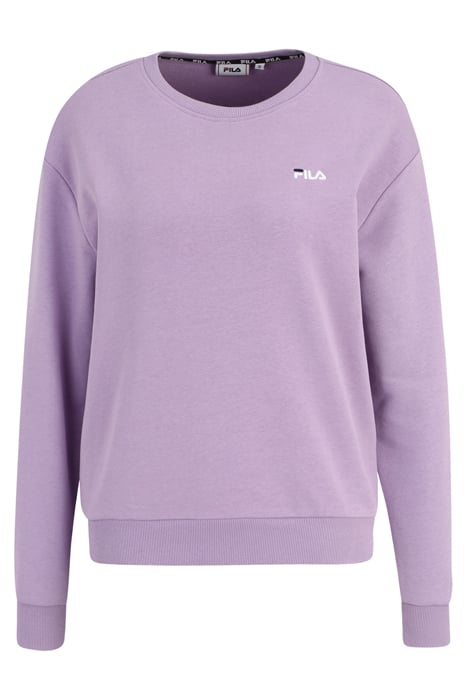 BANTIN SLIGHTLY CROPPED CREW SWEAT VIOLA 3