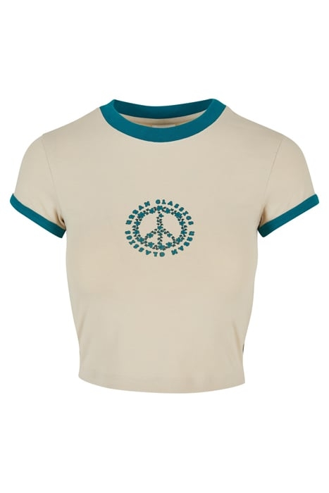 LADIES STRETCH JERSEY CROPPED TEE SOFTSEAGRASS/WATERGREEN 4