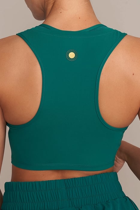 LAURA - WOMEN'S CROPPED SLEEVELESS TOP GREEN 5