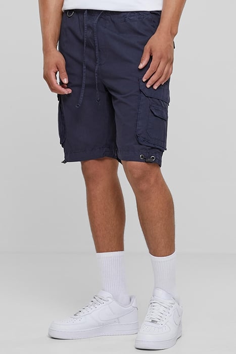 DOUBLE POCKET CARGO SHORTS NAVY 1