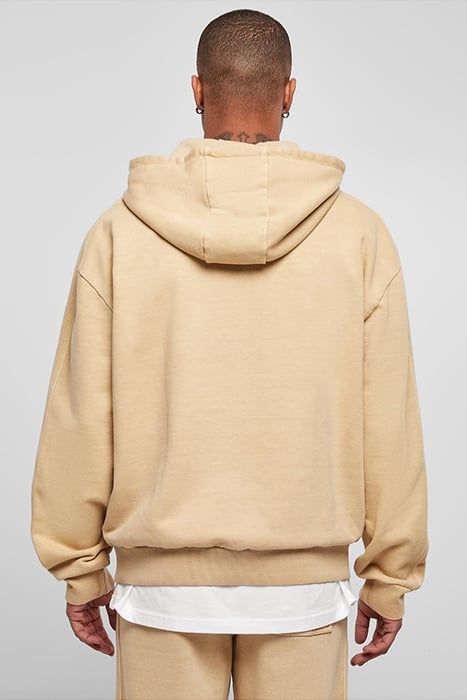 HEAVY TERRY GARMENT DYE HOODY UNIONBEIGE 2