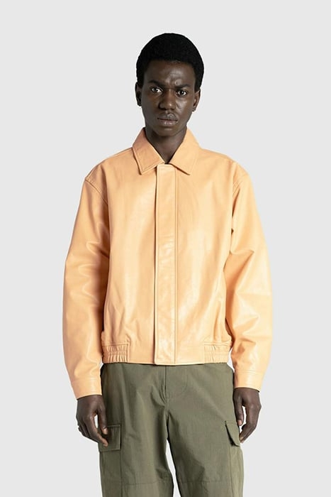 HIGHSNOBIETY HS05 – WAXED LEATHER BOMBER SAND 1