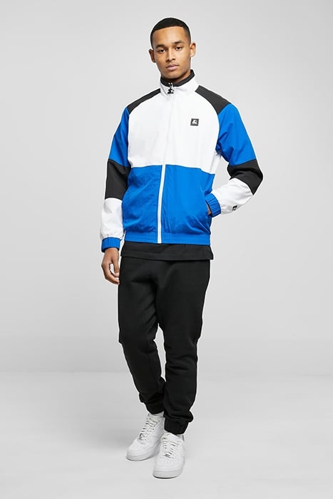STARTER COLOR BLOCK RETRO JACKET WHITE/COBALTBLUE/BLACK 3