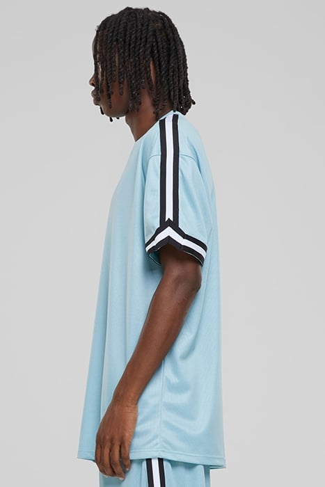 OVERSIZED STRIPES MESH TEE OCEANBLUE 6