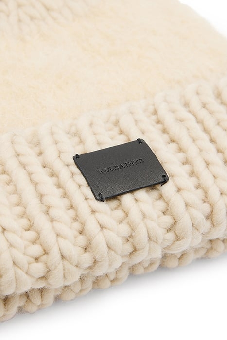 AMBER MIX BEANIE ECRU WHITE 3
