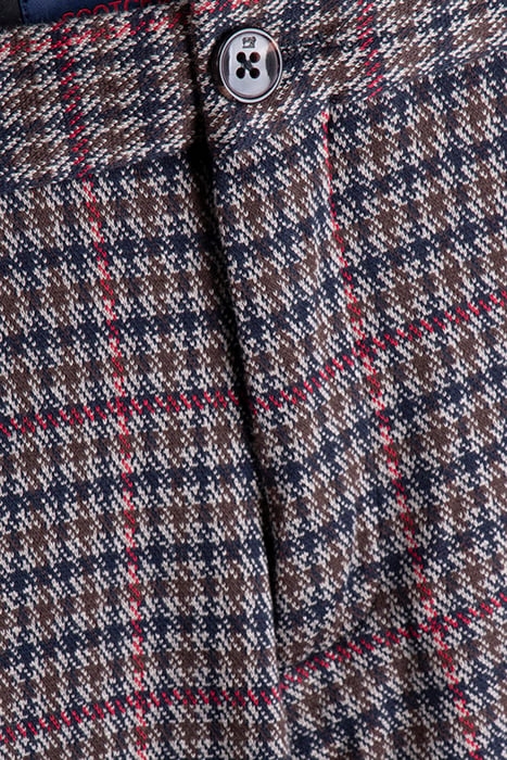 MOTT- CLASSIC KNITTED CHINO IN YARN-DYED CHECK PATTERN COMBO 3