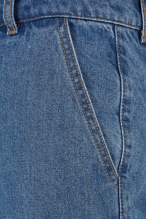 STRAIGHT LEG CARGO JEANS LIGHT BLUE WASHED 8