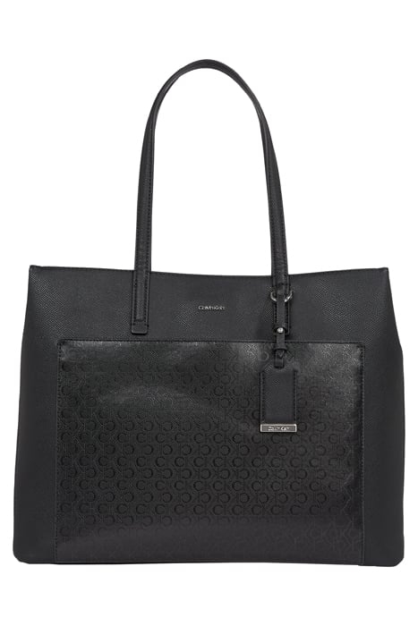 CK MUST MEDIUM SHOPPER CLASSIC MONO BLACK 1