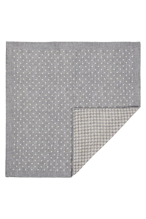 GREY DOUBLE-SIDED POCKET SQUARE 2