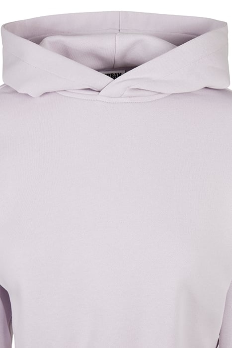 LADIES SHORT OVERSIZED SWEAT HOODY SOFTLILAC 7