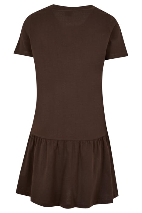 LADIES VALANCE TEE DRESS BROWN 5