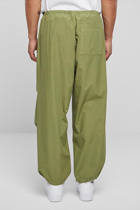 POPLINE PARACHUTE PANTS NEWOLIVE 2