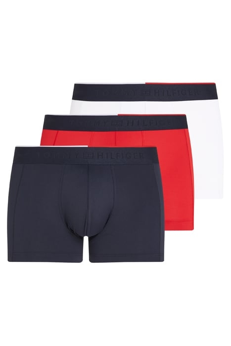 3 PACK TRUNKS SLIM FIT RED/WHITE/DESERT SKY 1