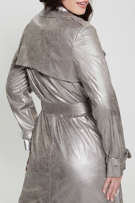 ADELE TRENCH GUNMETAL METALLIC 8