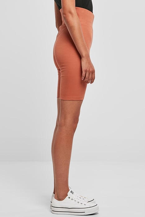 LADIES HIGH WAIST CYCLE SHORTS TERRACOTTA 7