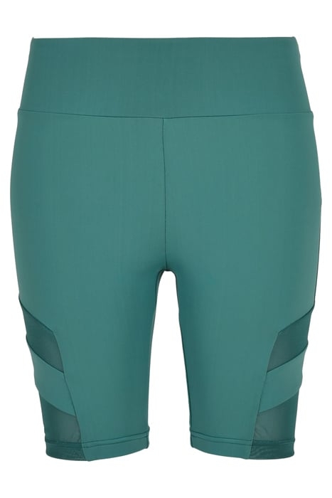 LADIES HIGH WAIST TECH MESH CYCLE SHORTS PALELEAF 4