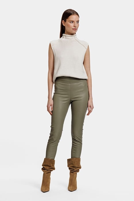 SELENA TROUSERS SAGE GREEN 1
