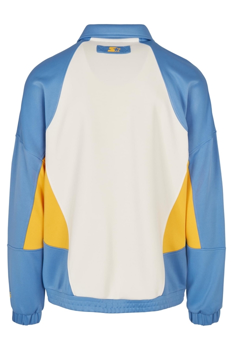 STARTER LASER TRACK JACKET PLWHT/HRZNBLU/CLFRNYLLW 5