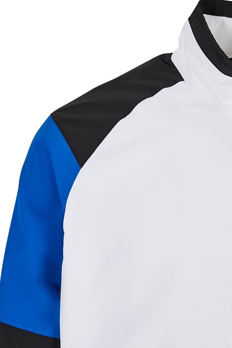 STARTER COLOR BLOCK RETRO JACKET WHITE/COBALTBLUE/BLACK 8