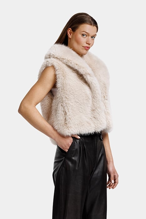 GISELE BODYWARMER ECRU 3