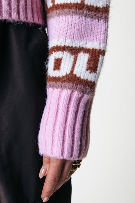 XIMENIA CR INTARSIA KNITTED SWEATER MULTICOLOR 4