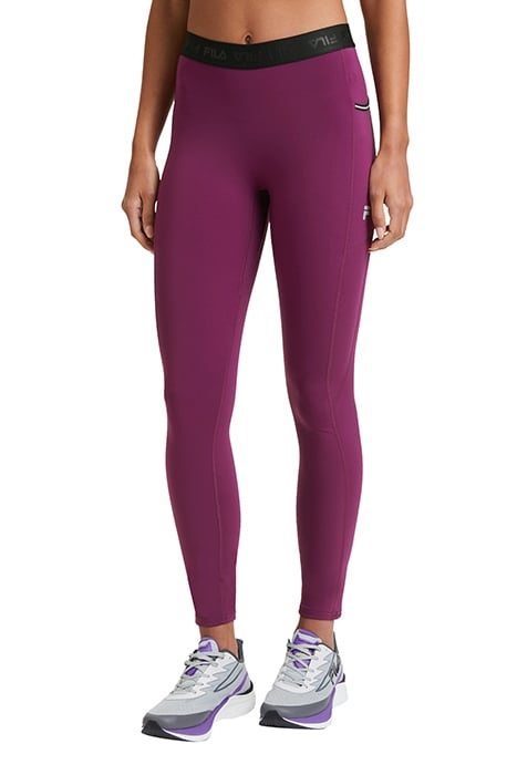 ROSES RUNNING TIGHTS PLUM CASPIA 1