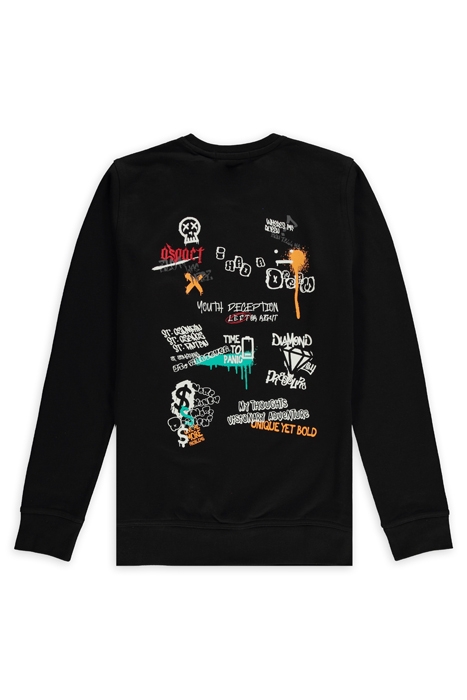 UNISEX THOUGHTS ON SWEATER BLACK 2