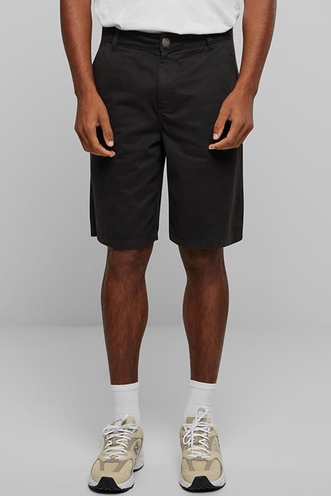 ORGANIC SKATER CHINO SHORTS BLACK 1