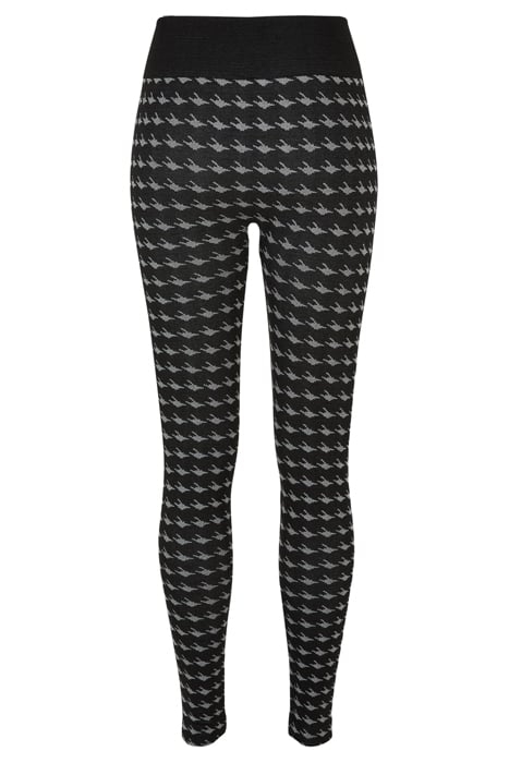 LADIES SEAMLESS HERITAGE LEGGINGS BLACKHOUNDSTOOTH 5