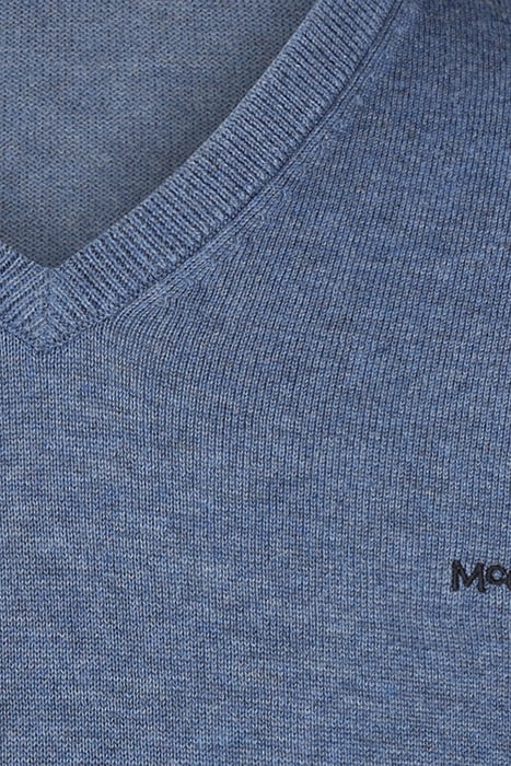 V-NECK SWEATER VINTAGE BLUE 7