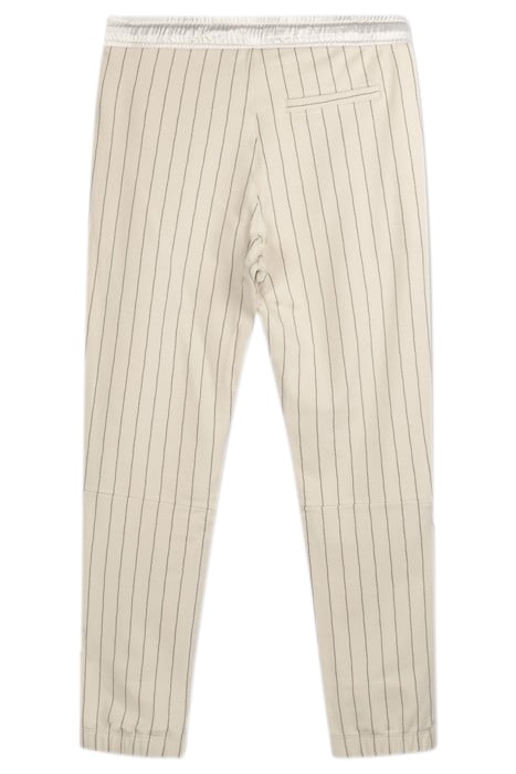 CROPPED JOGGER PINSTRIPE LIGHT SAFARI 5