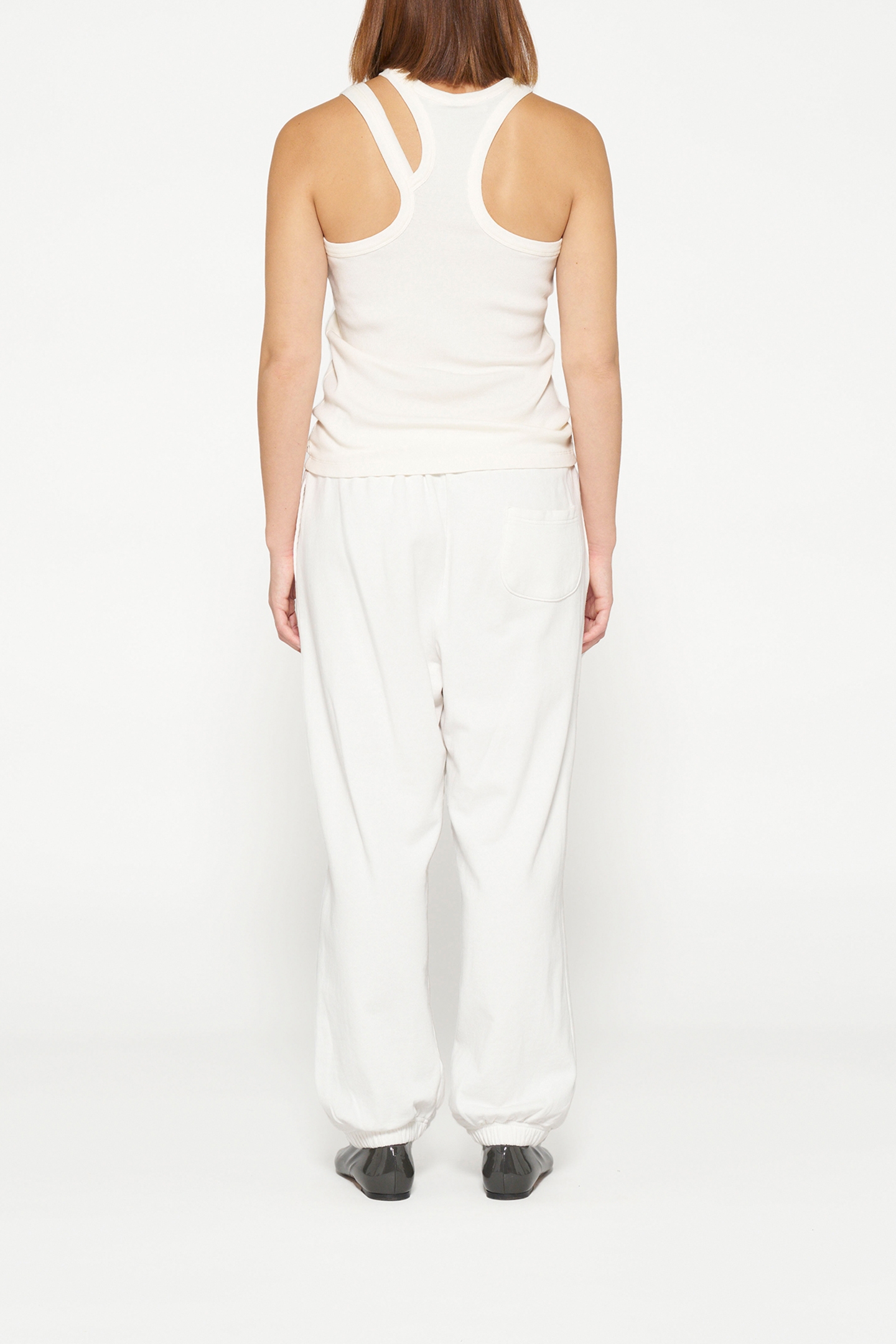 CUT OUT TANK TOP RIB ECRU 2