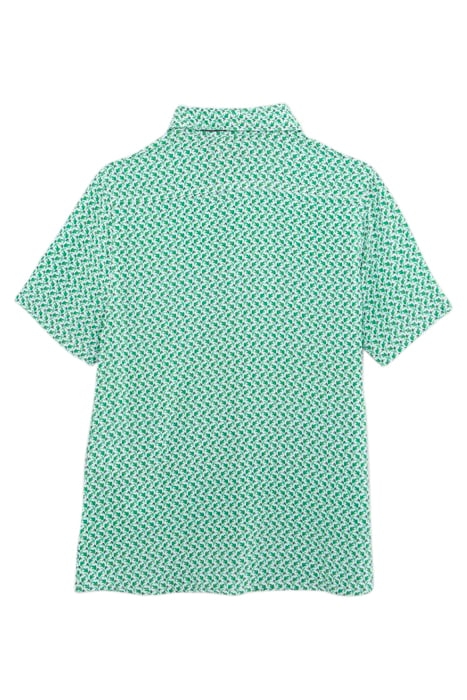 BOYS’ GREEN LENZING™ ECOVERO™ SHIRT, GRAPHIC PALM TREES 2