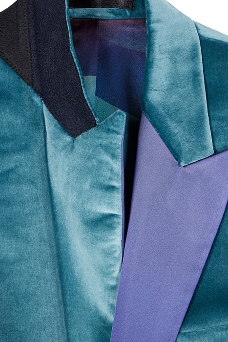 MENS TAILORED FIT 2 BTN JACKET GREYISH BLUE 4