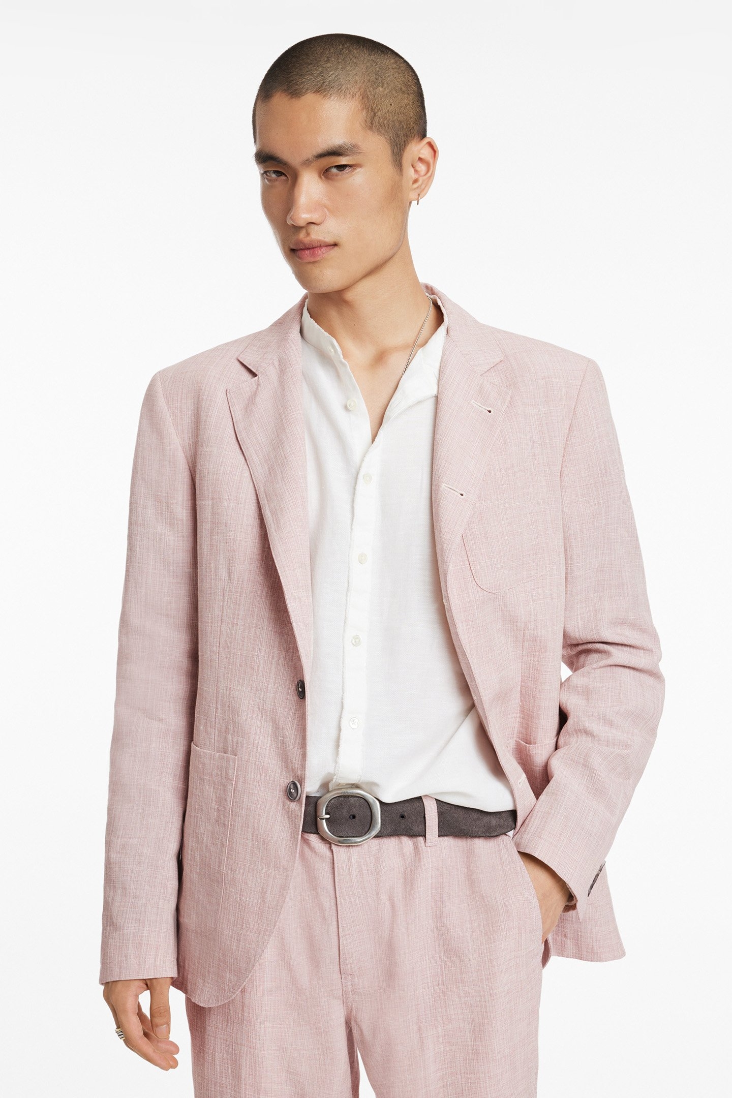NOTCH LAPEL MULTI PATCH JACKET WORN MAUVE 1