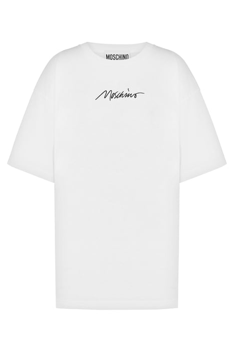 ORGANIC JERSEY T-SHIRT LOGO EMBROIDERY WHITE 3