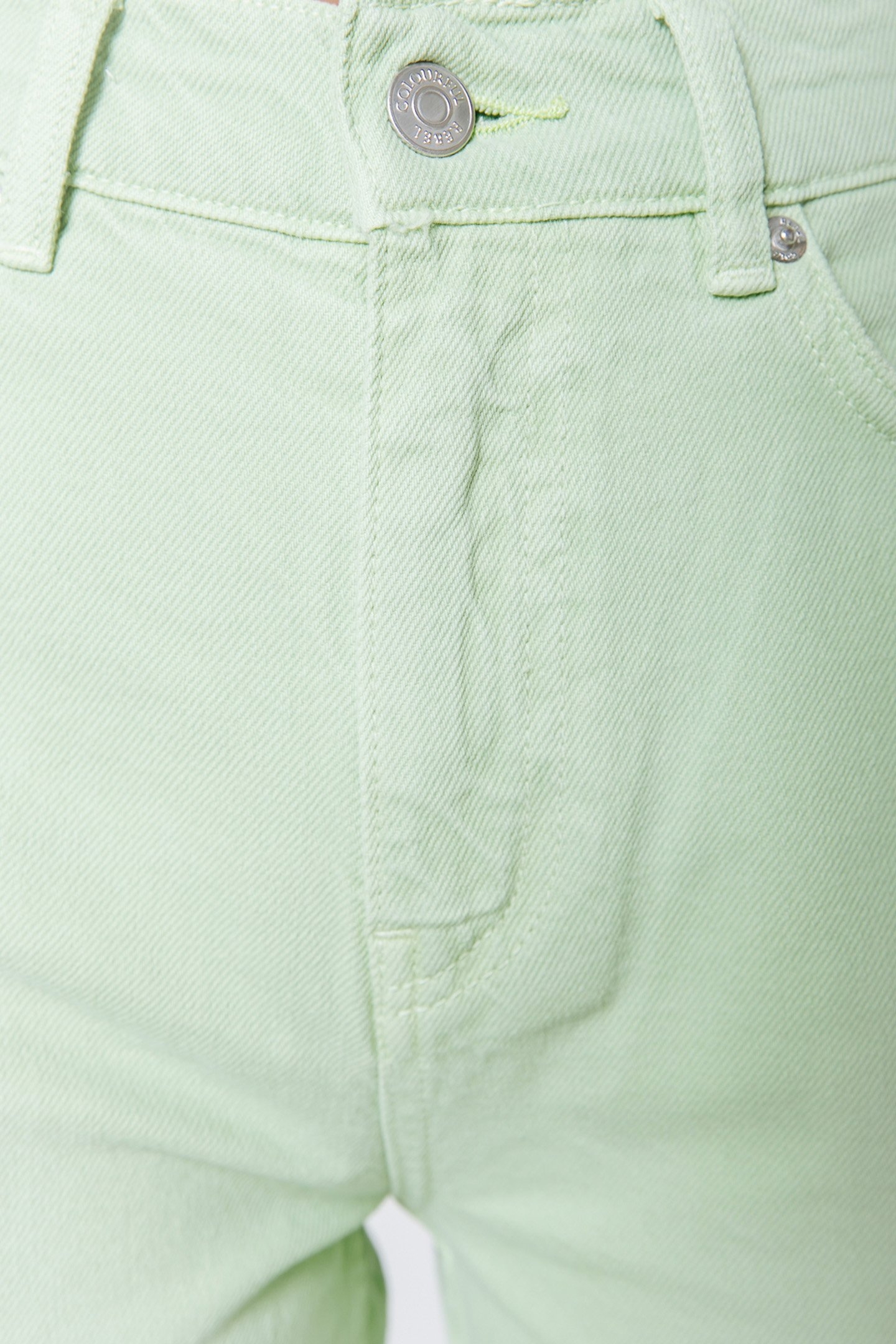 JONES MID RISE STRAIGHT LEG PANTS BRIGHT GREEN 7