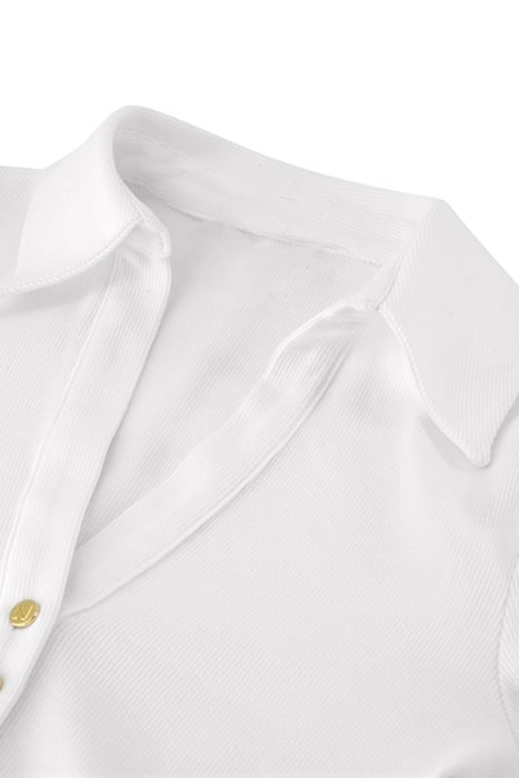 RIB BUTTON SHIRT STAR WHITE 3