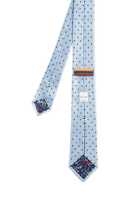 MEN TIE NARROW BLUE 3