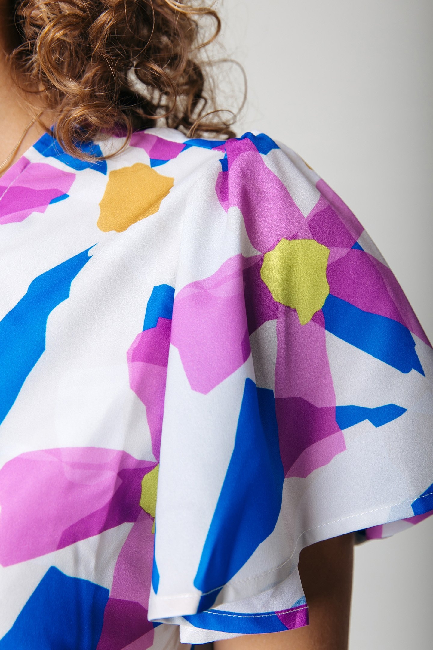 AVA BIG FLOWER REAL WRAP MAXI DRESS SS MULTICOLOR 3