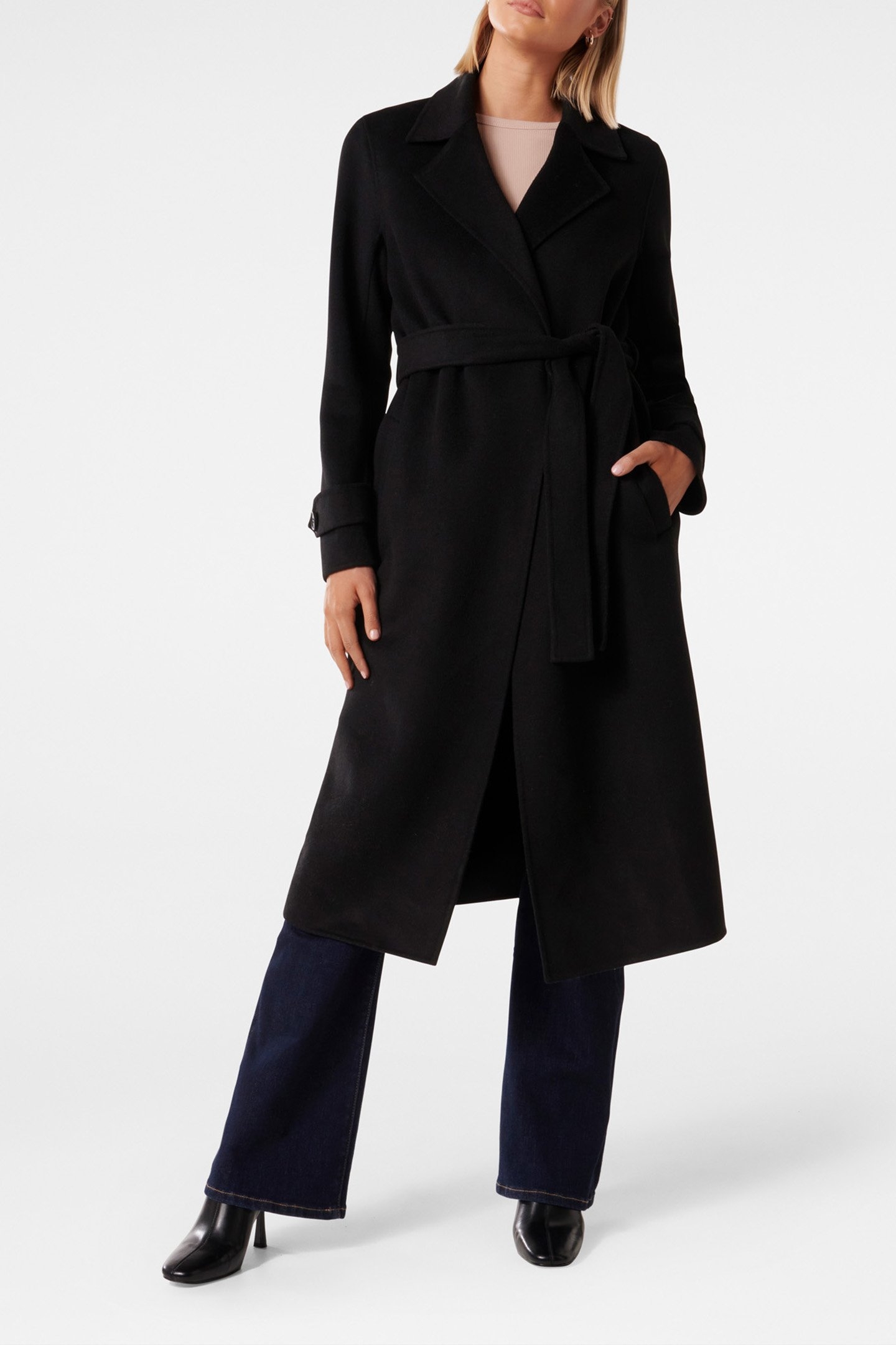 DEVON FELLED COAT BLACK 1