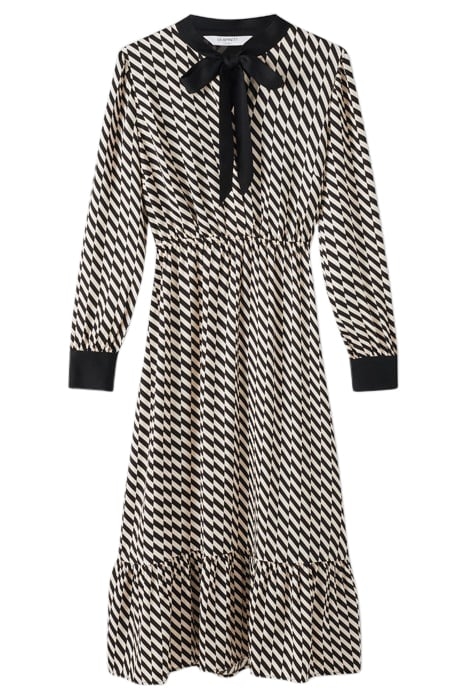 BRIDGET - MIDI DRESS BLACK/CREAM 3