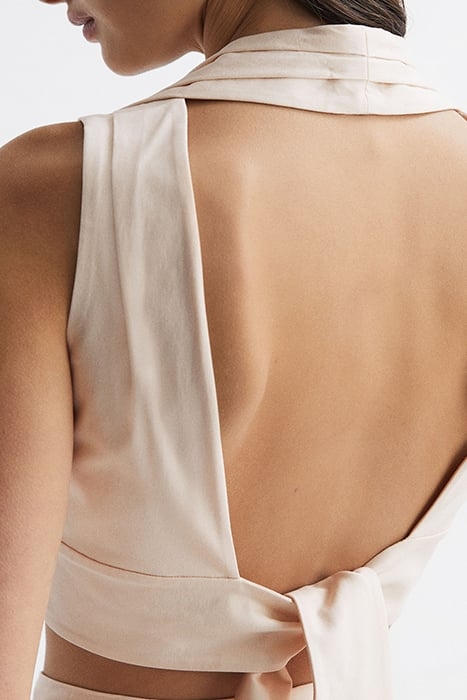 REBECCA-PLEAT SHOULDER CR NUDE 5