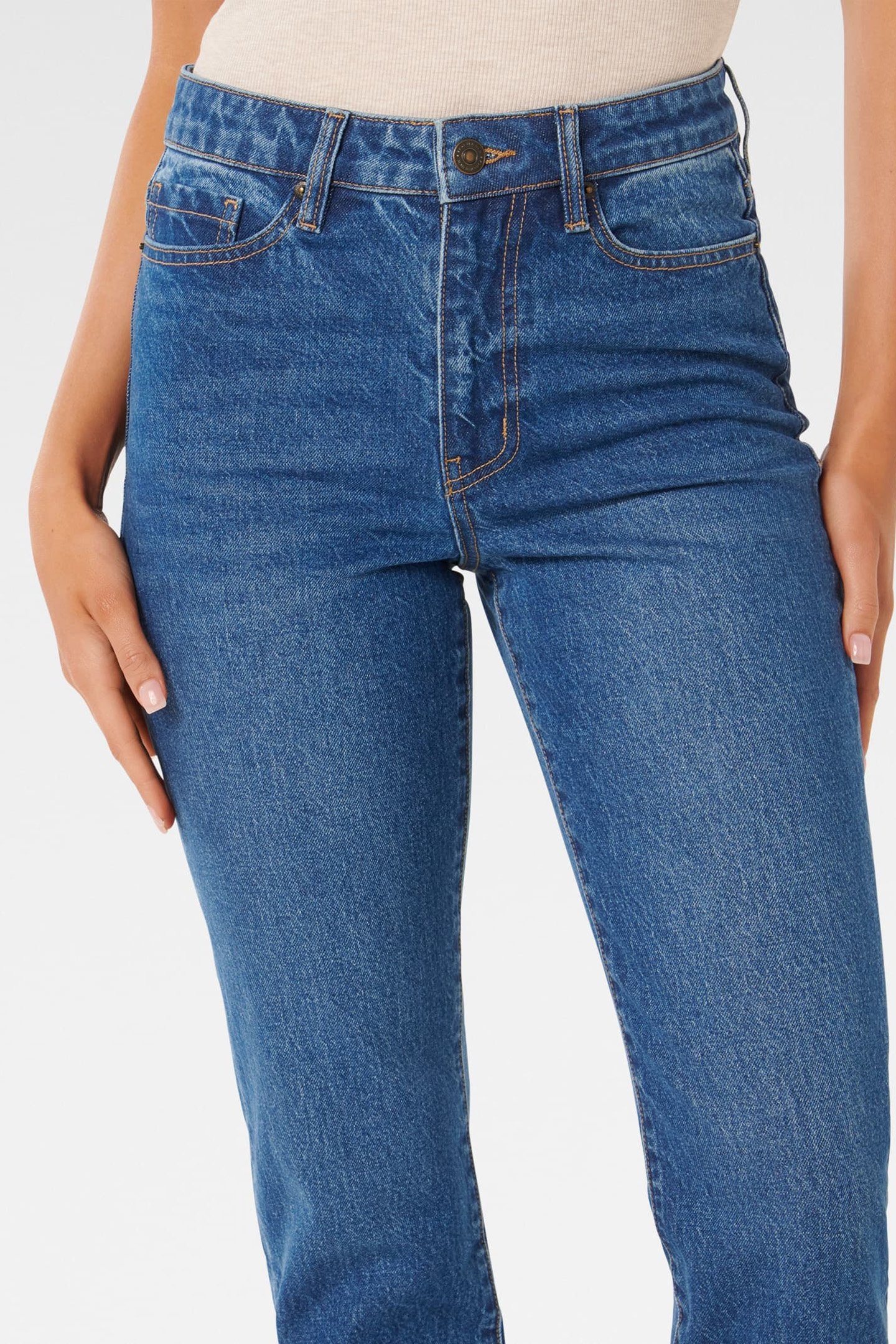 ALYSSA HOURGLASS SLIM JEANS BRIGHT WASH 6