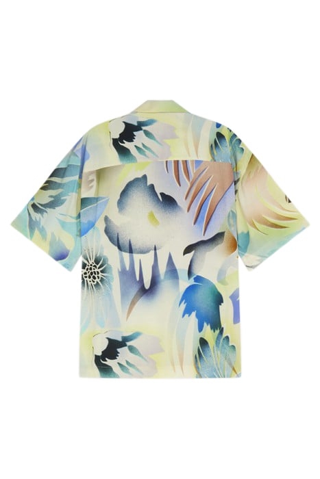 MENS S/S OVER SIZED SHIRT LIME GREEN 2