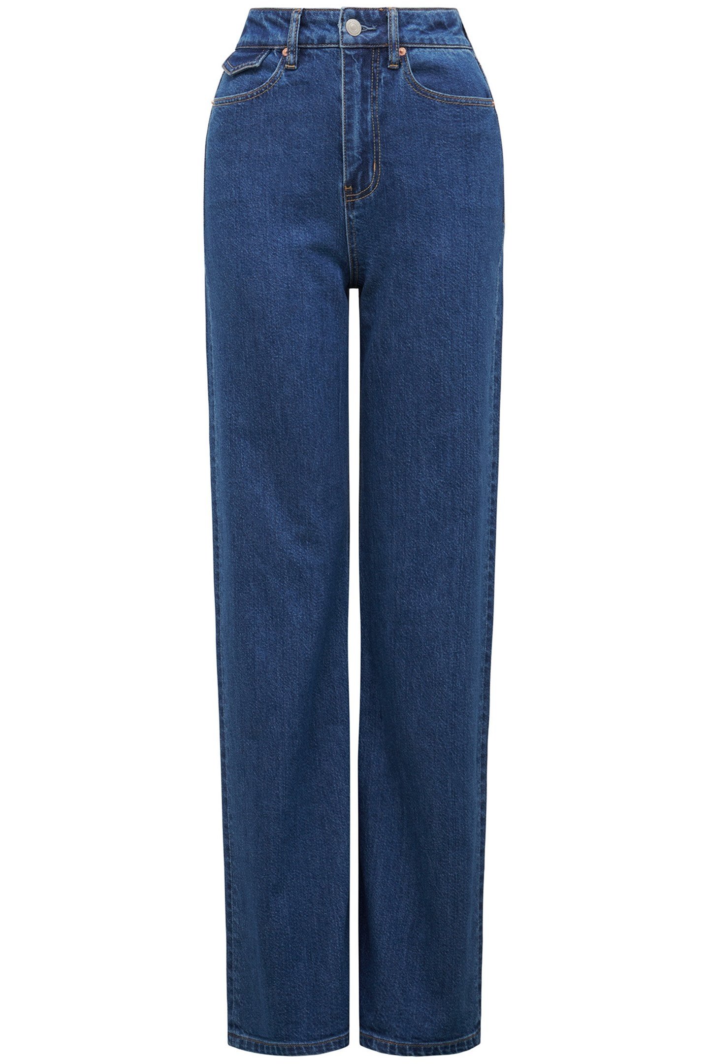 LILY STRAIGHT LEG JEANS MID WASH 4